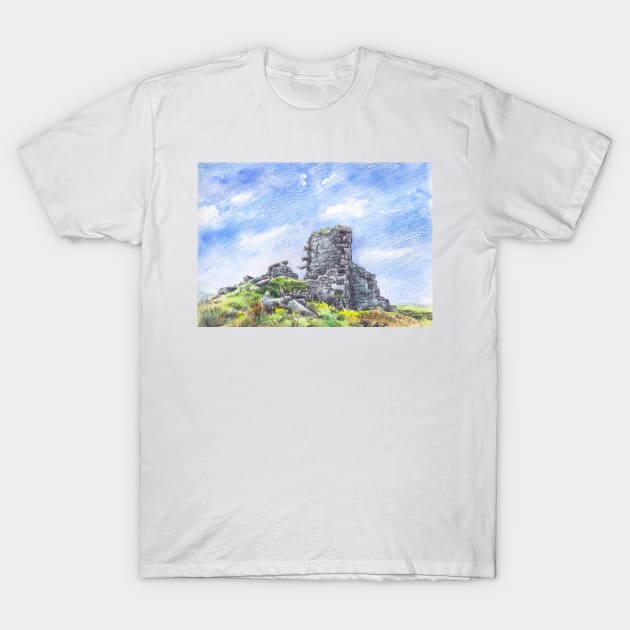 Morvah Hill Mine, Cornwall T-Shirt by BarnabyEdwards